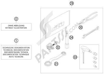 KTM 450 EXC SIX-DAYS 2013 EU ACCESSORIES KIT