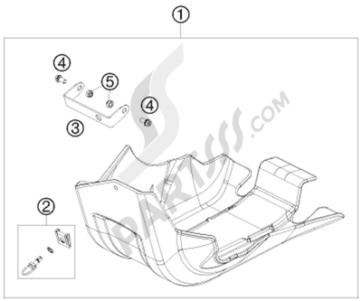 KTM 450 EXC SIX-DAYS 2013 EU ENGINE GUARD