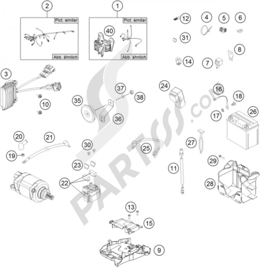 WIRING HARNESS KTM 250 EXC-F SIX-DAYS 2013 EU