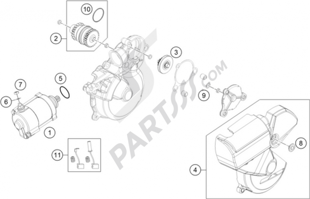 ELECTRIC STARTER KTM 300 EXC 2014 EU