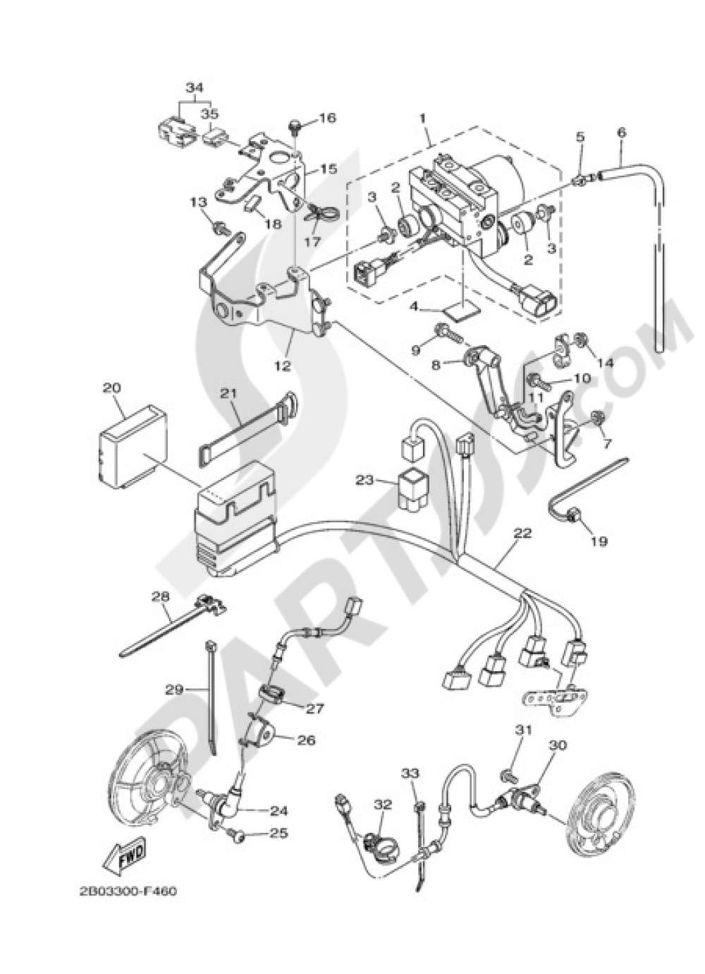ELECTRIC EQUIPMENT 3 Yamaha TDM 900 ABS 2009