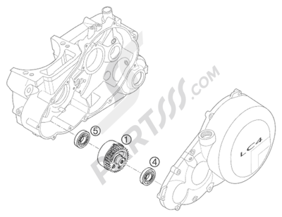 KTM 620 EGS-E ADVENTURE 1997 EU BALANCER SHAFT LC4 U95