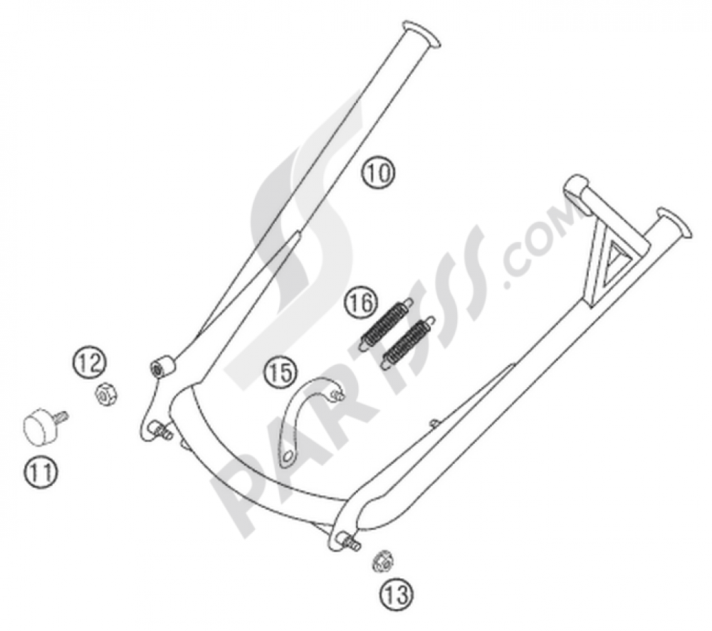 CENTER STAND 640 LC4 ADV KTM 640 ADVENTURE-R 2004 EU