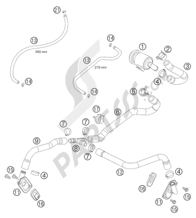 KTM 950 ADVENTURE ORANGE LOW 2004 EU SAS LC8