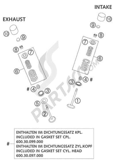 KTM 950 ADVENTURE ORANGE LOW 2004 EU VALVE DRIVE LC8