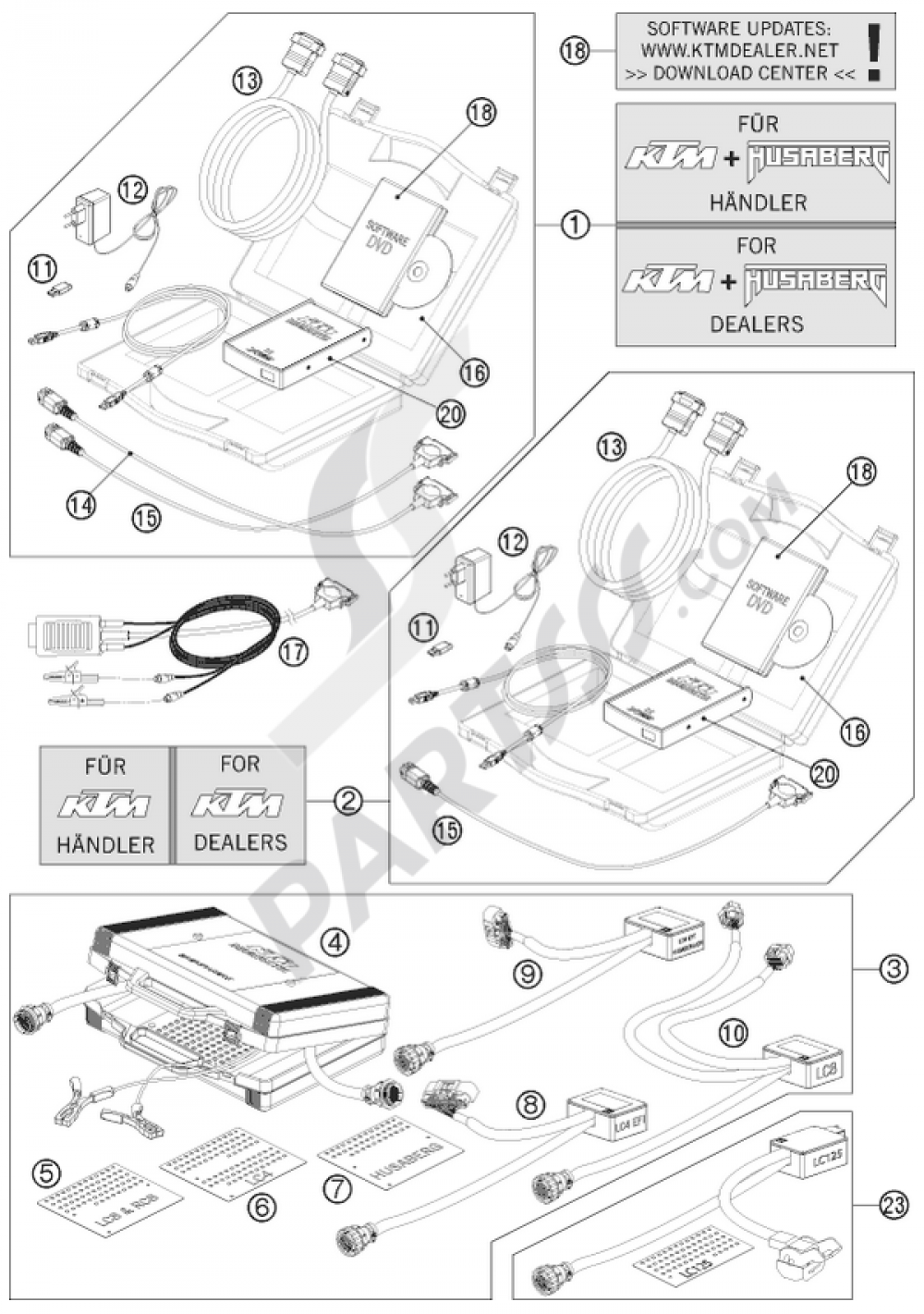 DIAGNOSTIC TOOL KTM 990 ADVENTURE ORANGE ABS 2010 EU