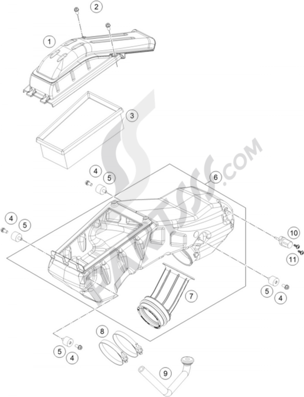 ktm 690 enduro r air filter