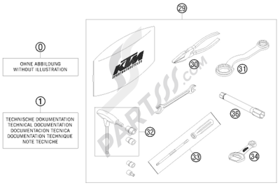 KTM 690 ENDURO 2009 EU ACCESSORIES KIT