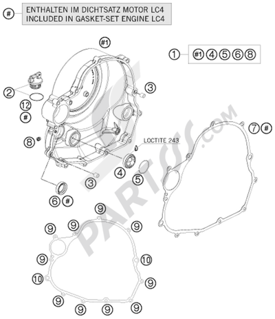 KTM 690 ENDURO 2009 EU CLUTCH COVER