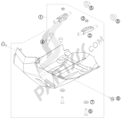 KTM 690 ENDURO 2009 EU ENGINE GUARD
