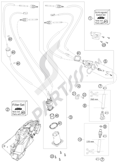 KTM 690 ENDURO 2009 EU FUEL PUMP