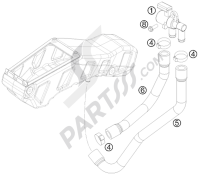 KTM 690 ENDURO 2009 EU SECONDARY AIR SYSTEM SAS