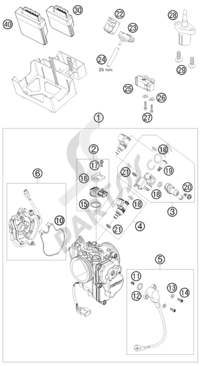 KTM 690 ENDURO 2009 EU THROTTLE BODY
