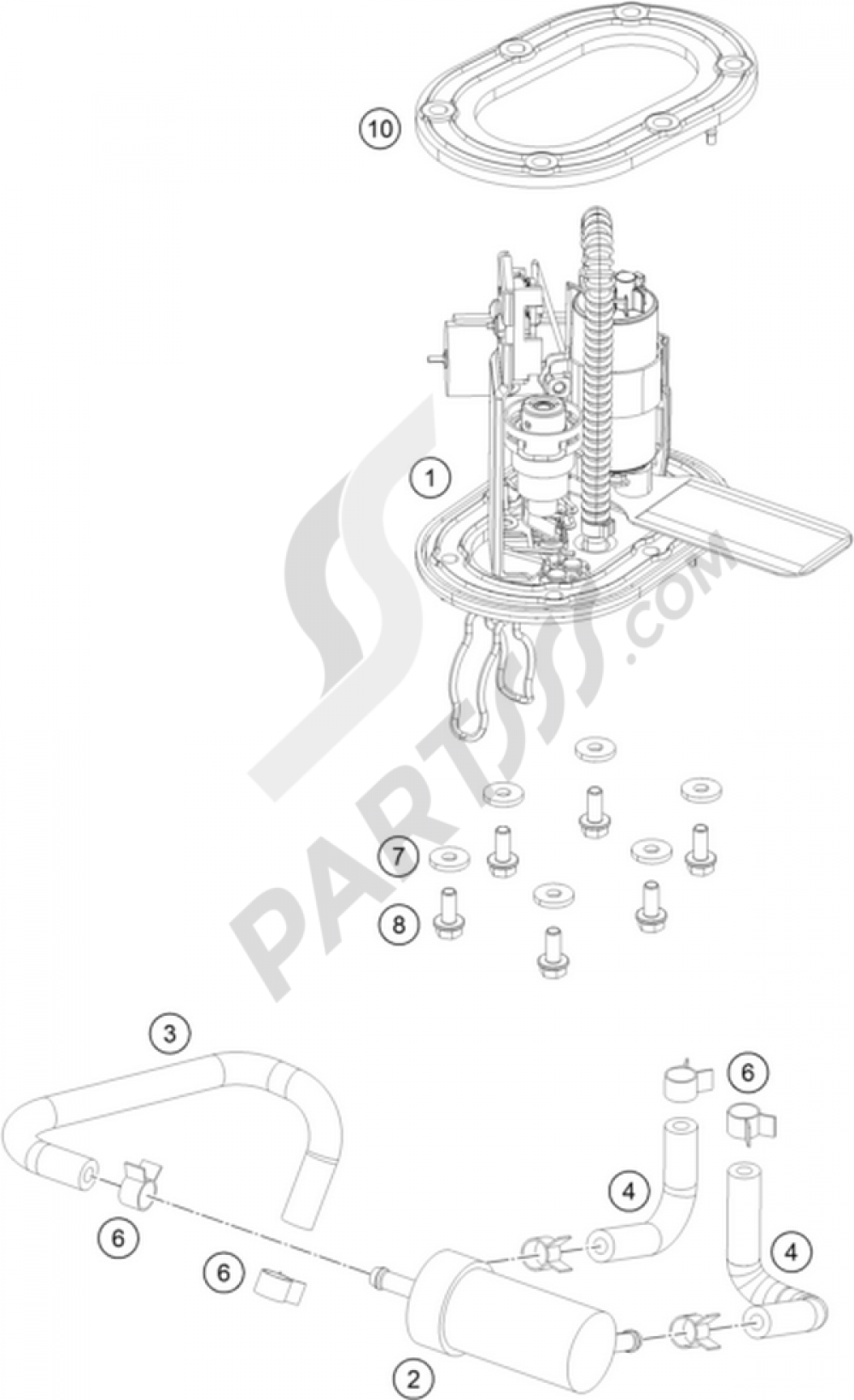 FUEL PUMP KTM 200 DUKE WHITE ABS 2013 EU