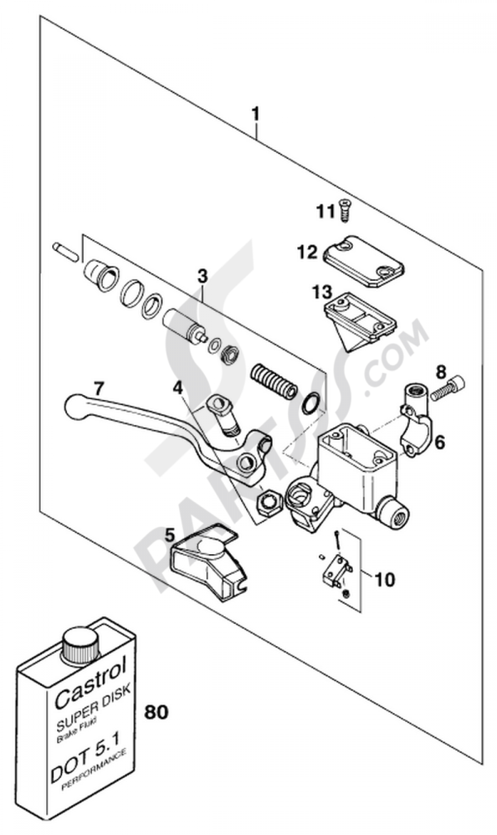 HANDBREMSZYLINDER DUKE     /u002794 KTM 125 STING/100 1997 EU