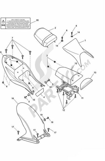 Supporto Support Triumph Daytona 675 06-08 - Tspmoto