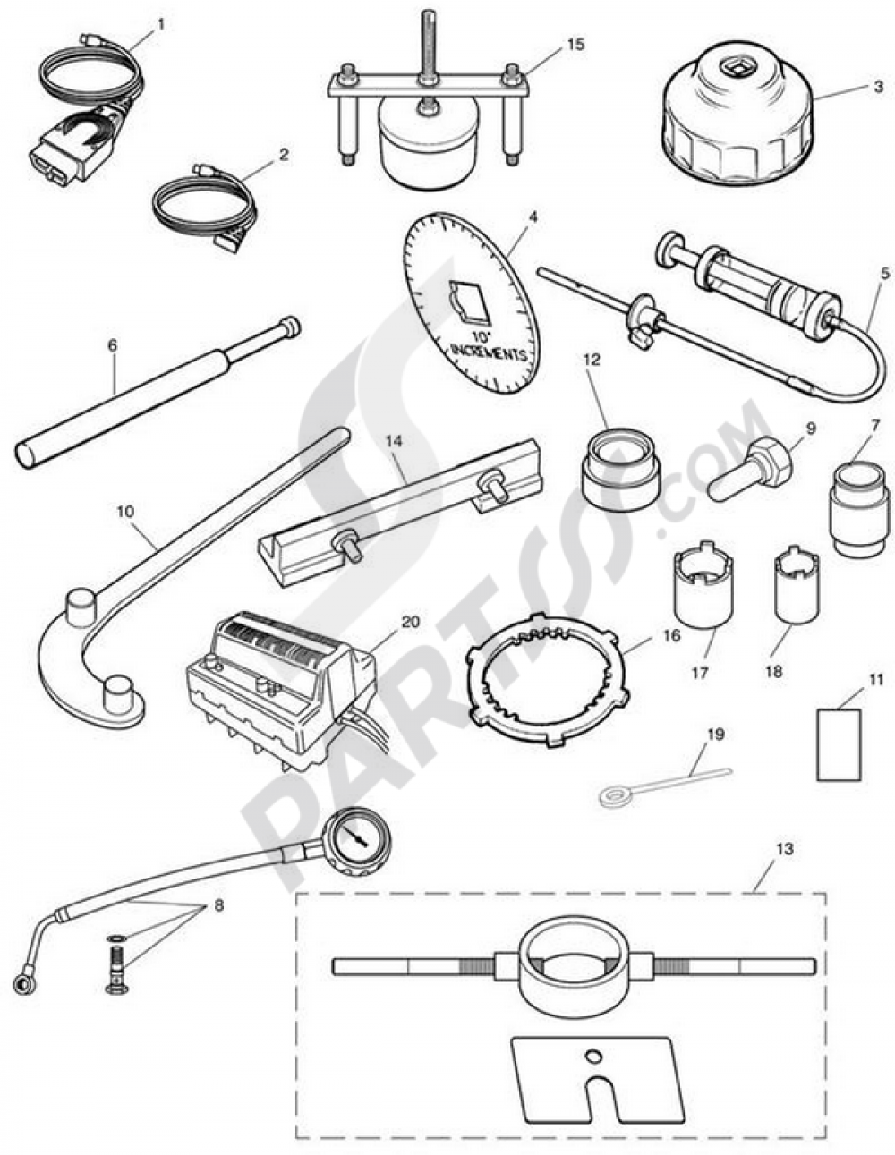 Service Tools Triumph ROCKET III CLASSIC & ROADSTER