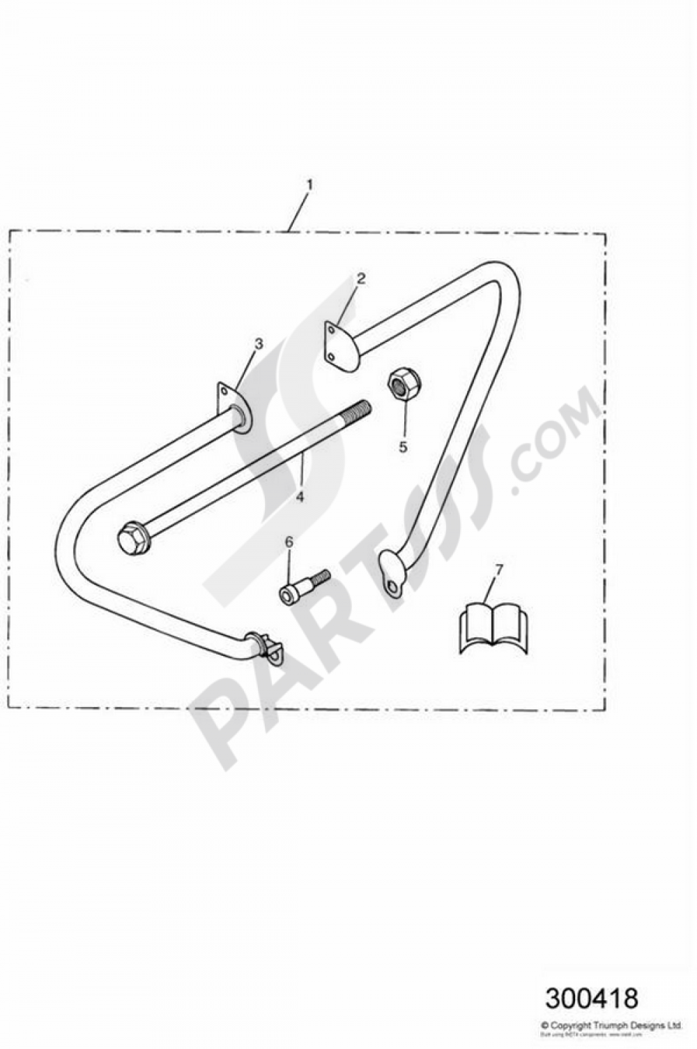 Engine Dresser Bar Kit Triumph SPEEDMASTER CARBURACION