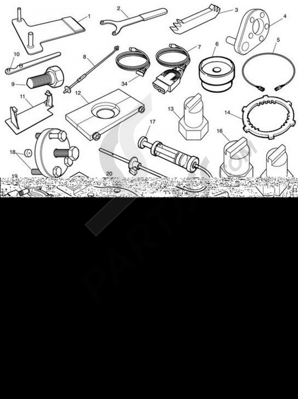 Service Tools Triumph Thunderbird 1600 1600