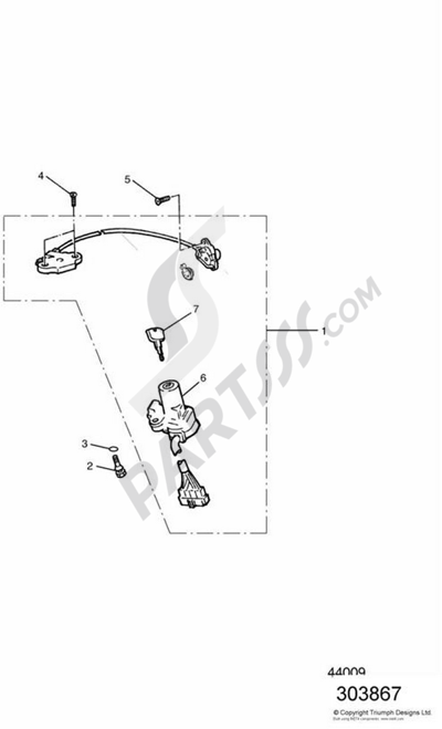 Triumph Thunderbird Sport Sport Dissassembly Sheet Purchase Genuine