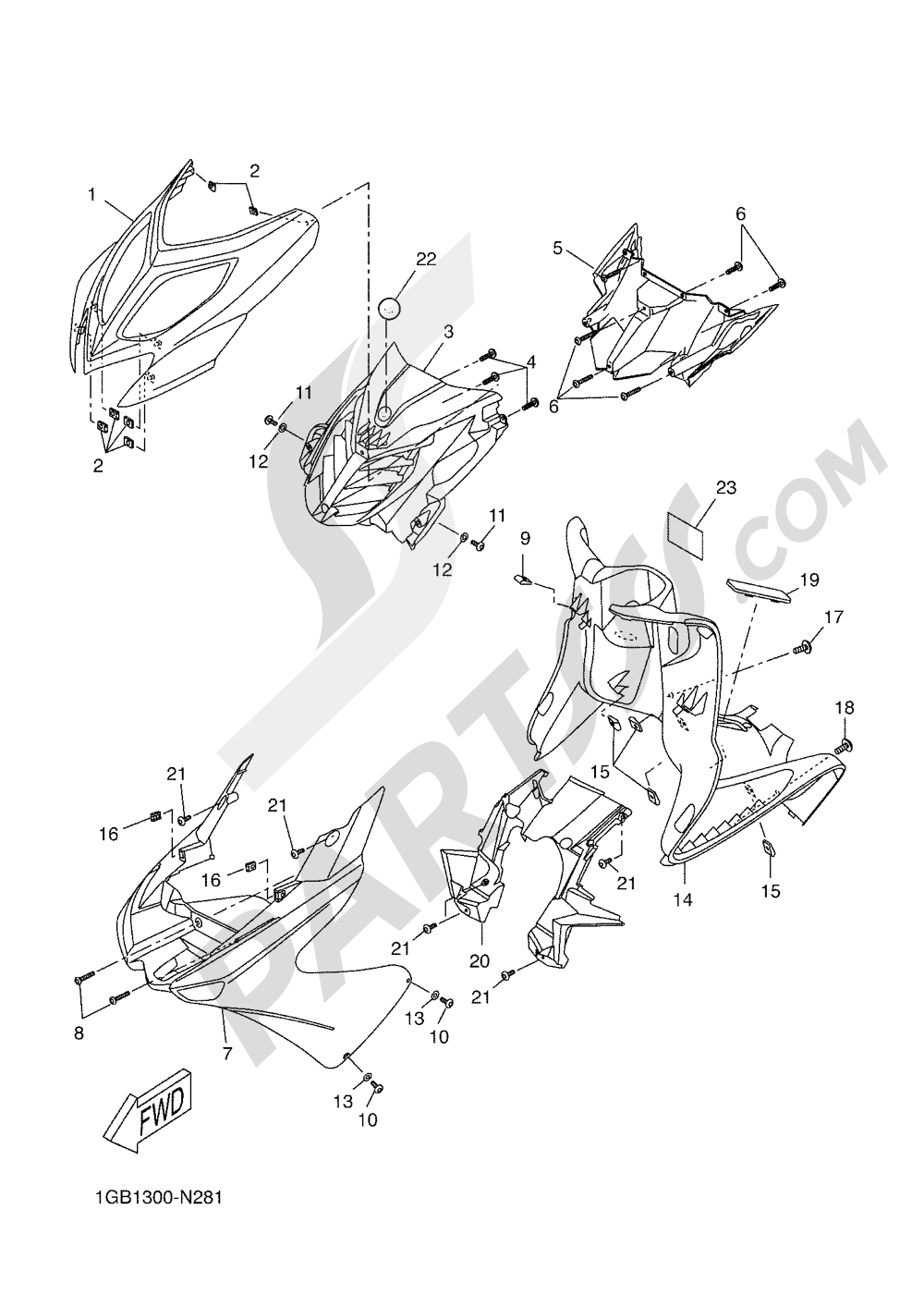 SIDE STAND Yamaha AEROX 4T 2016