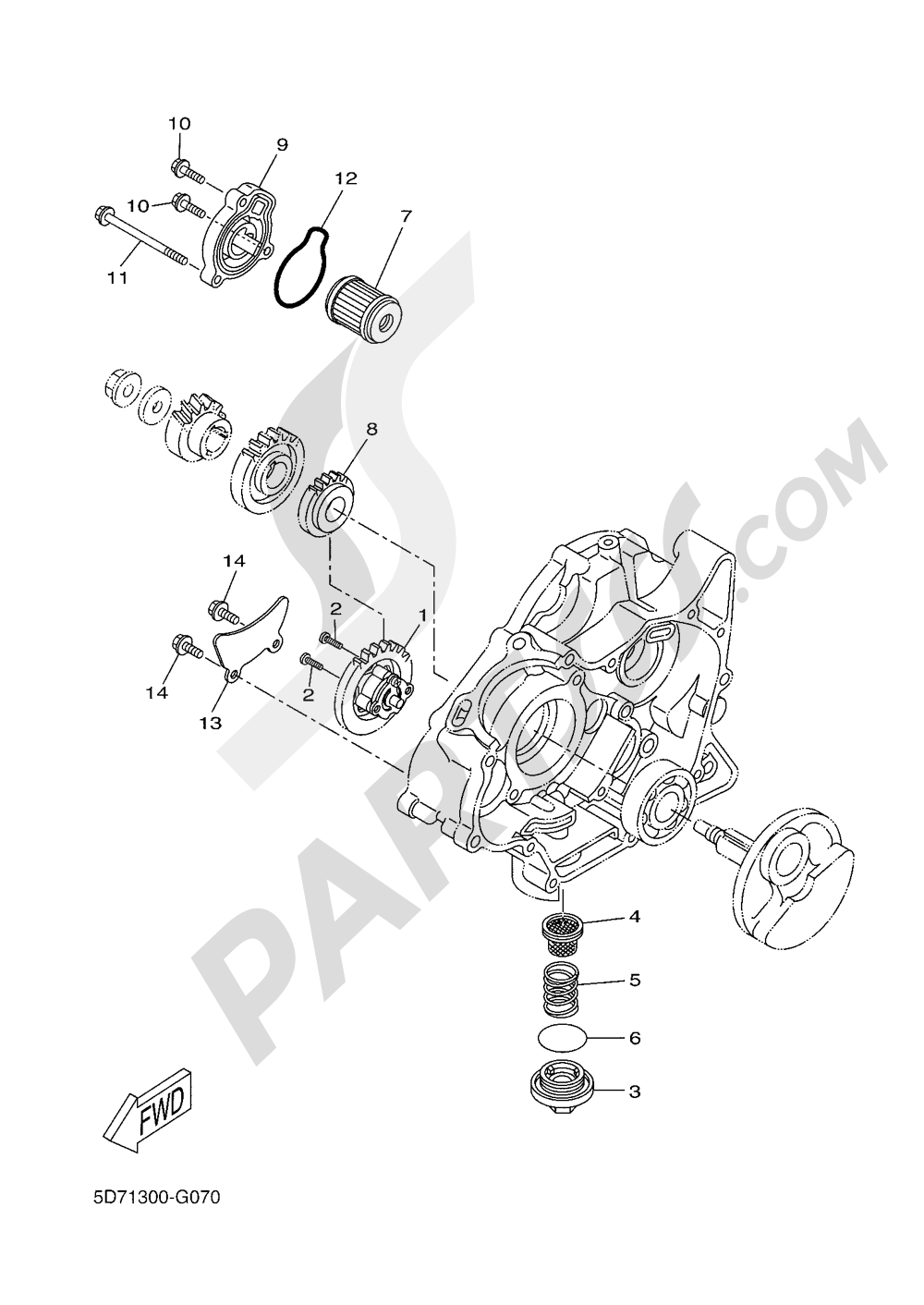 OIL PUMP Yamaha MT-125 ABS 2016