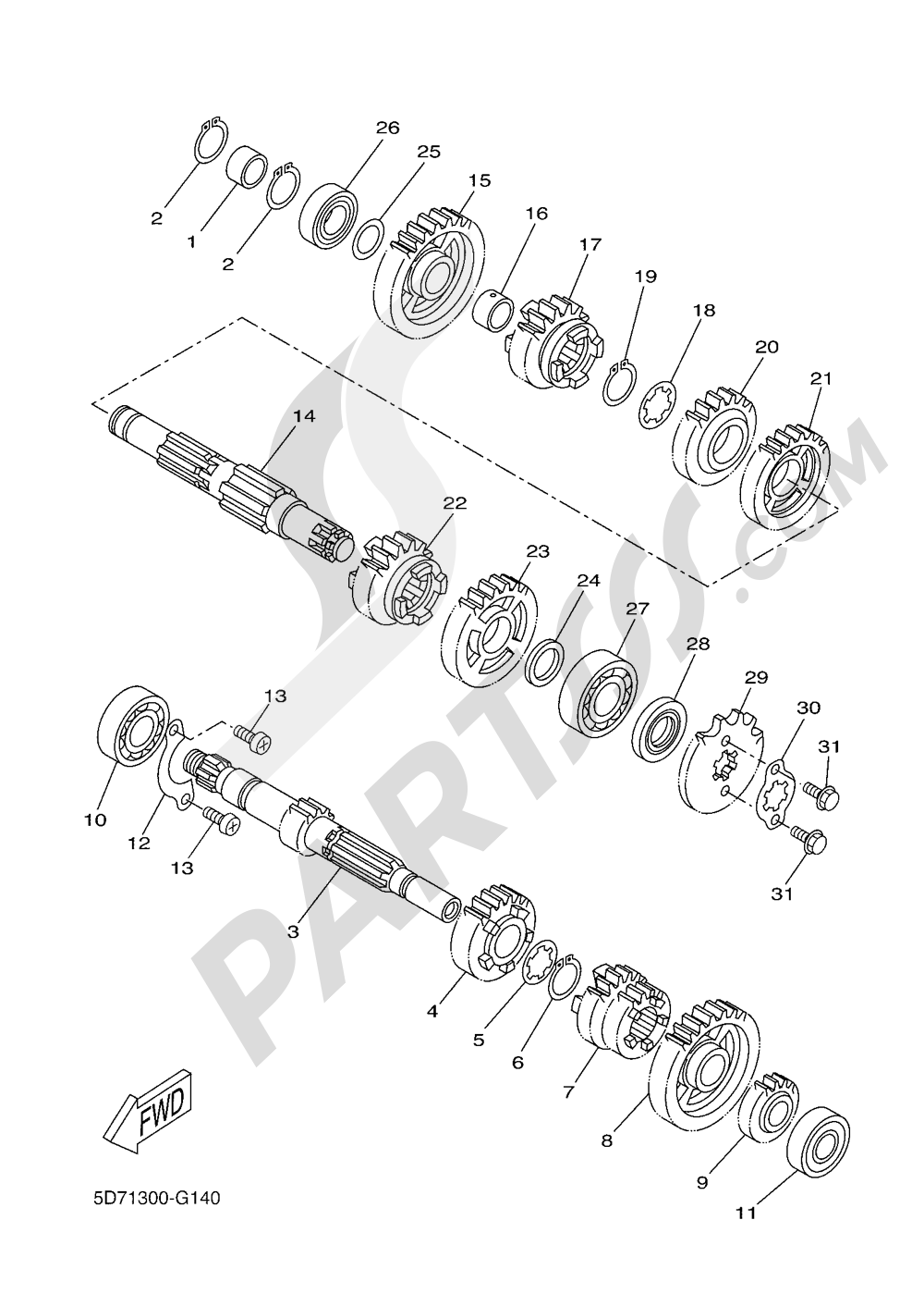 TRANSMISSION Yamaha MT-125 ABS 2016