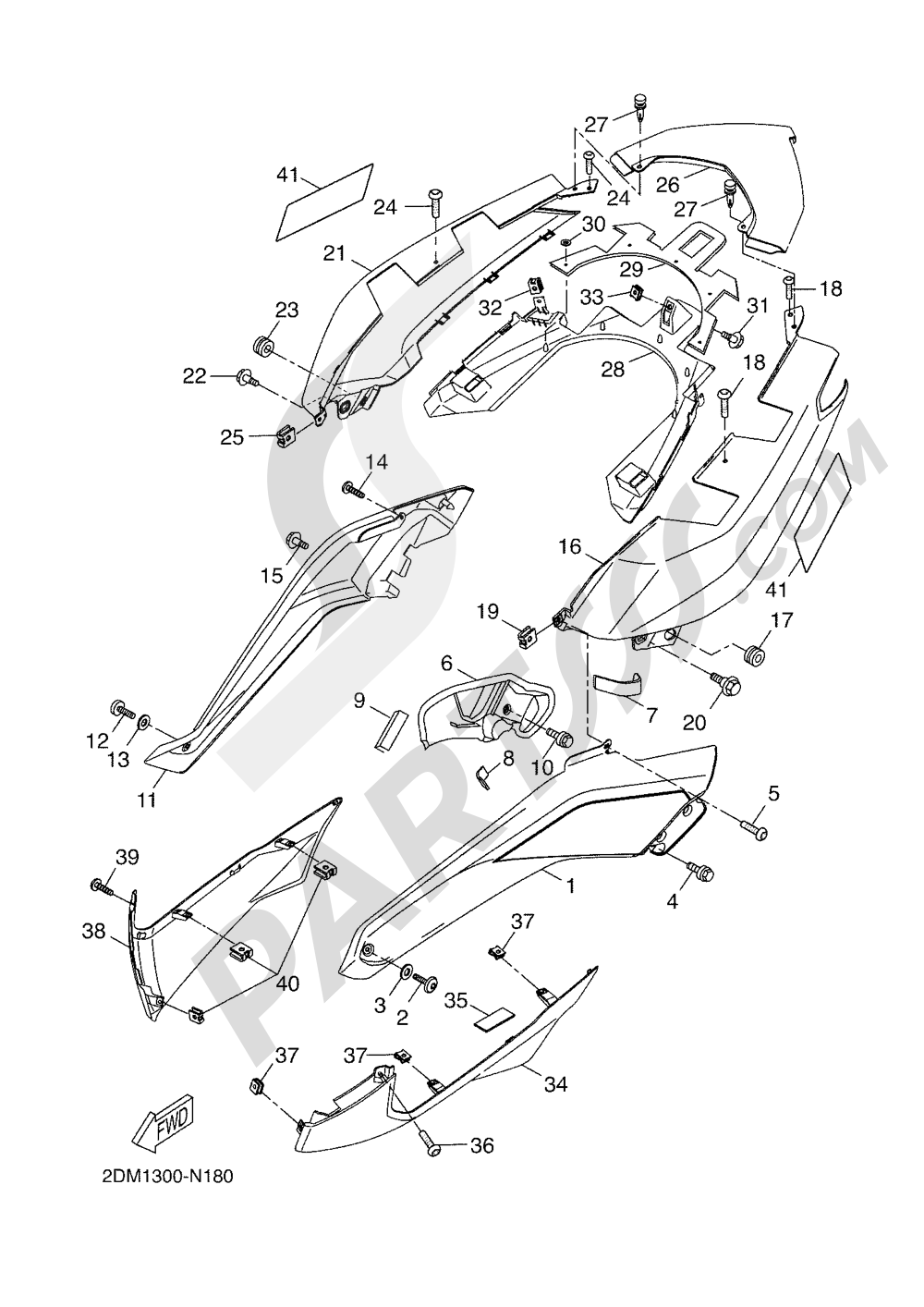 SIDE FAIRING / COWLING Yamaha X-Max 125 2016