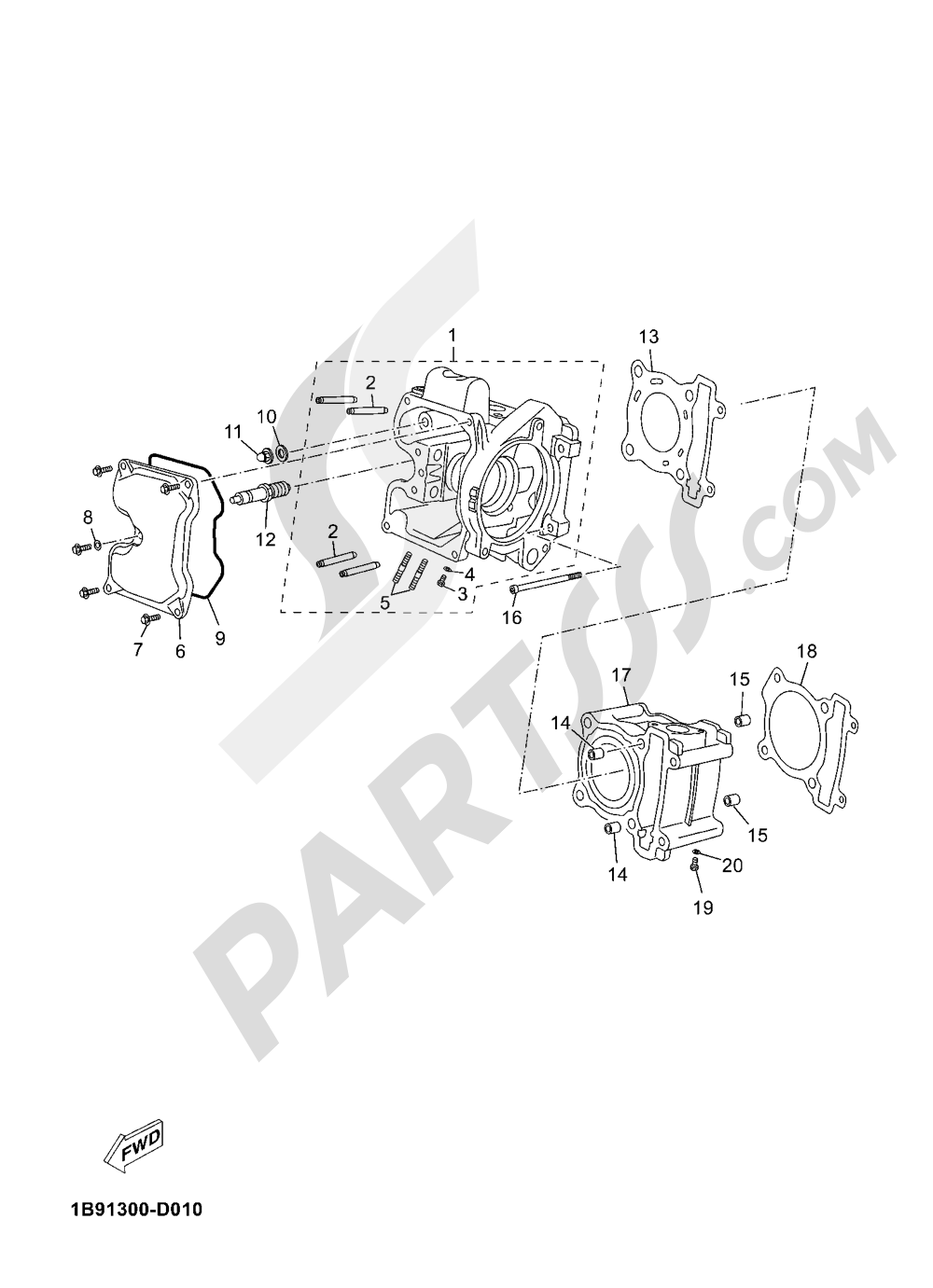 CYLINDER Yamaha X-Max 125 2016