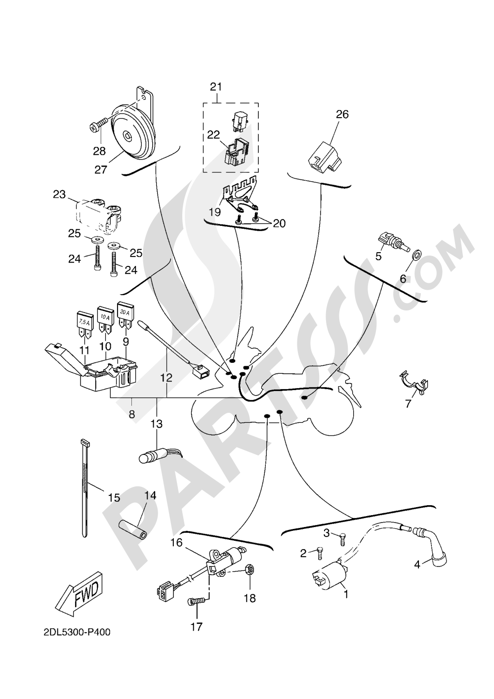 ELECTRIC EQUIPMENT 2 Yamaha X-Max 250 2016