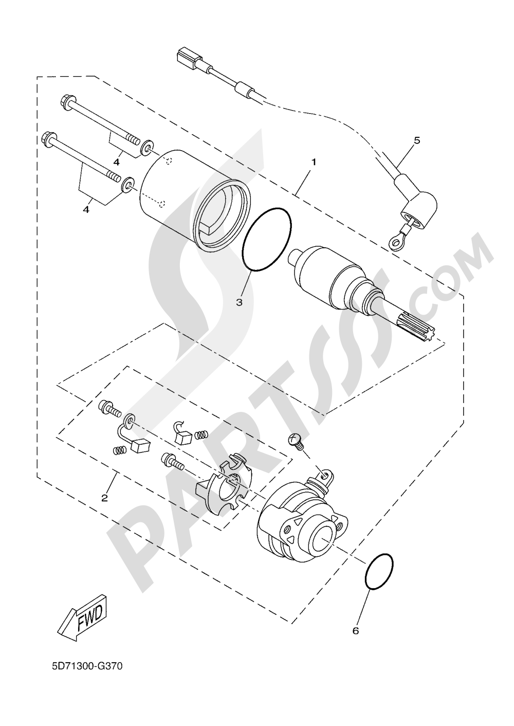 スターターモーター Yamaha YZF-R125 2016