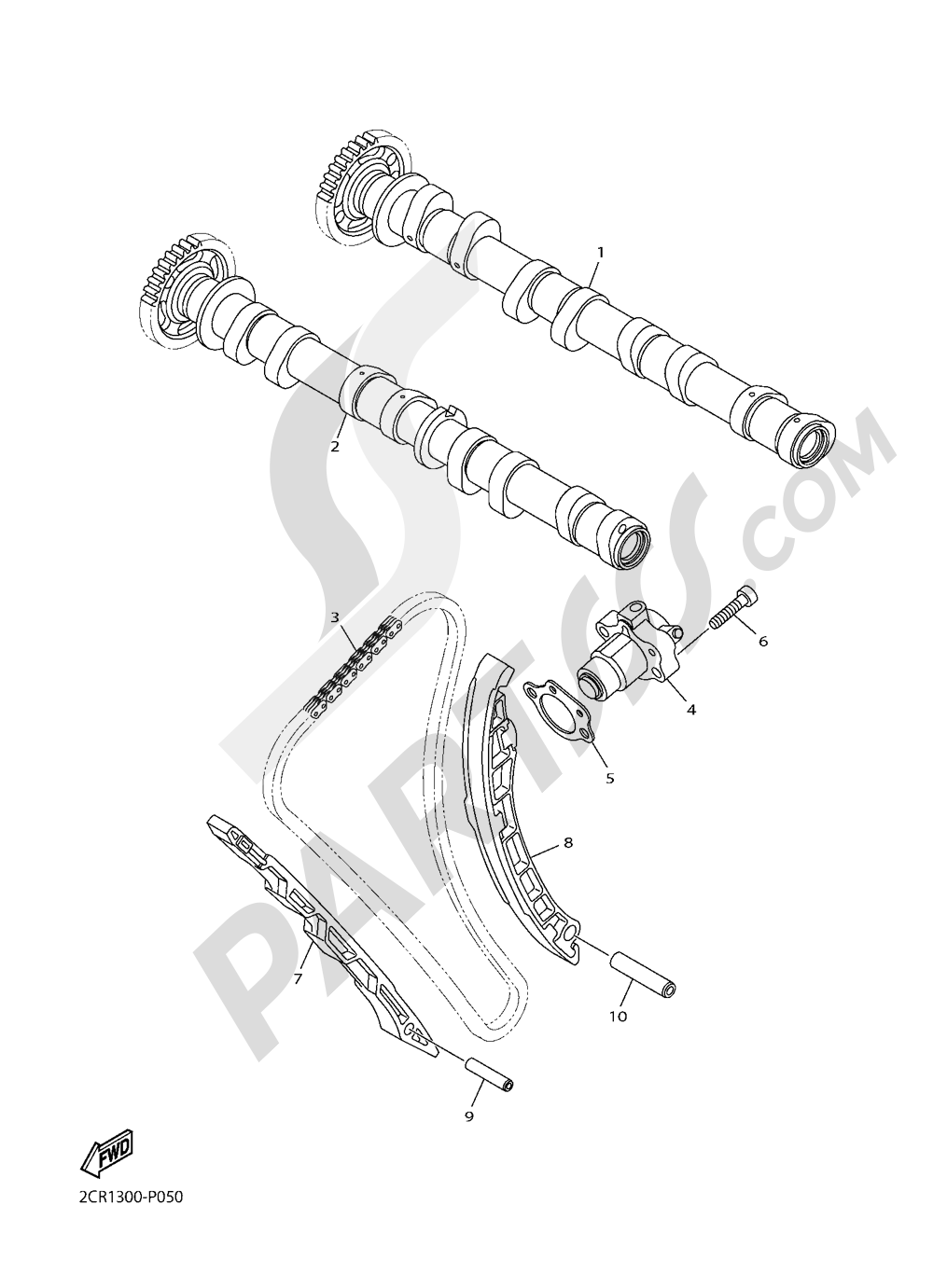 CAMSHAFT & CHAIN Yamaha YZF-R1M 2016