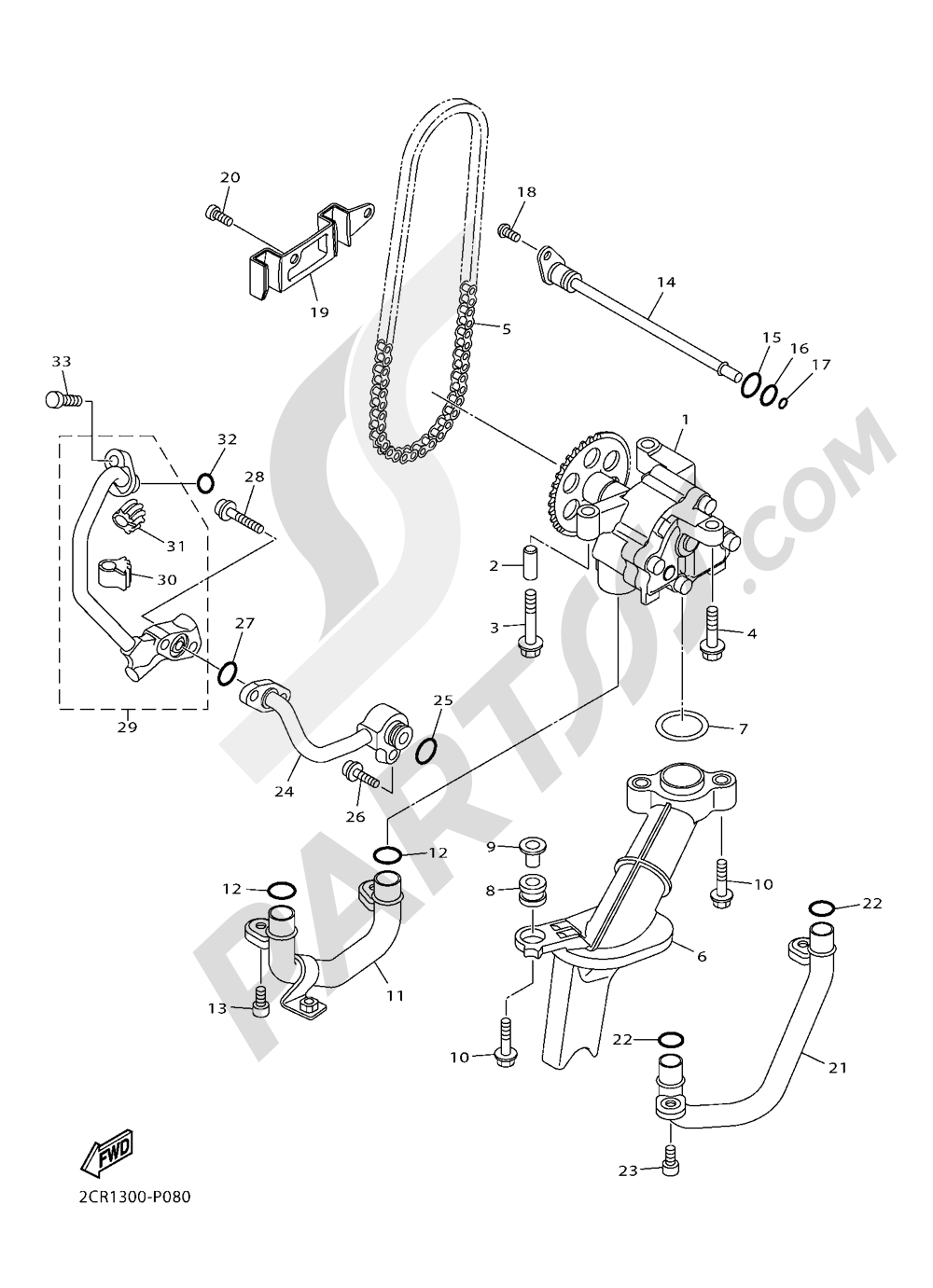OIL PUMP Yamaha YZF-R1M 2016