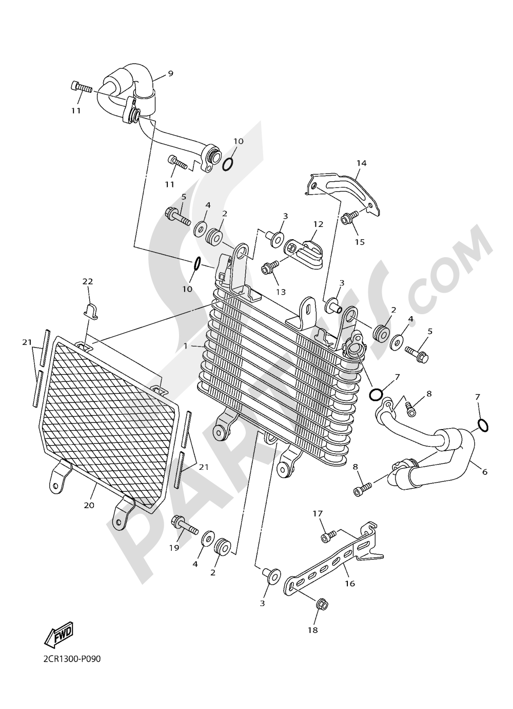 AIR COOLER Yamaha YZF-R1M 2016