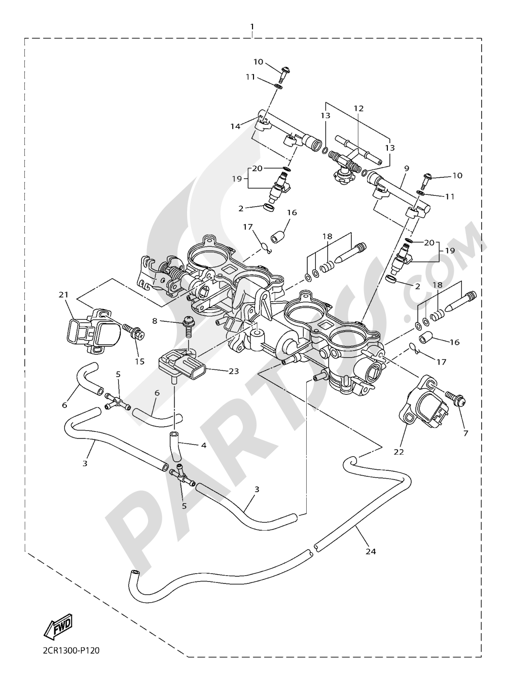 INTAKE 2 Yamaha YZF-R1M 2016