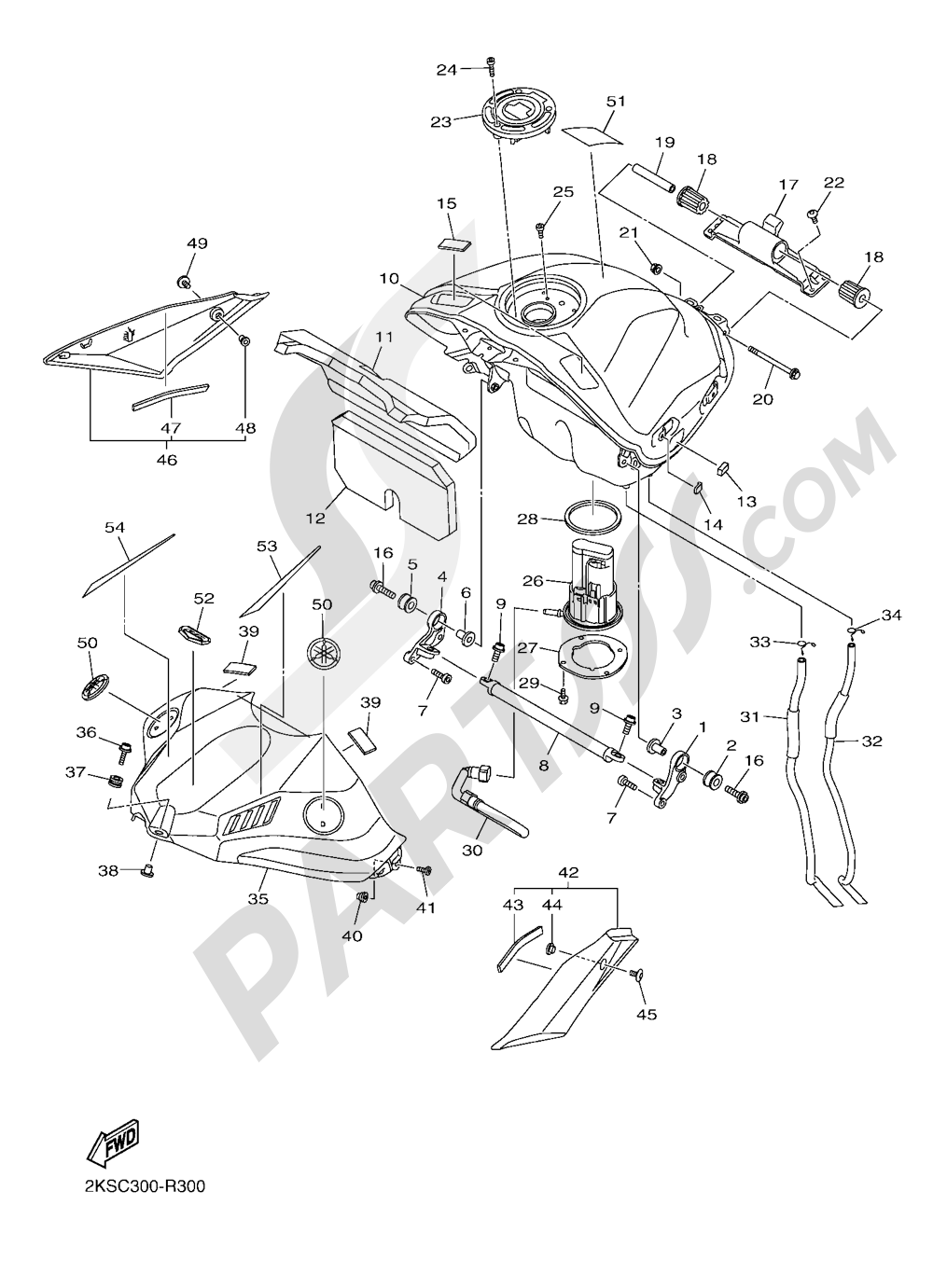 FUEL TANK Yamaha YZF-R1M 2016