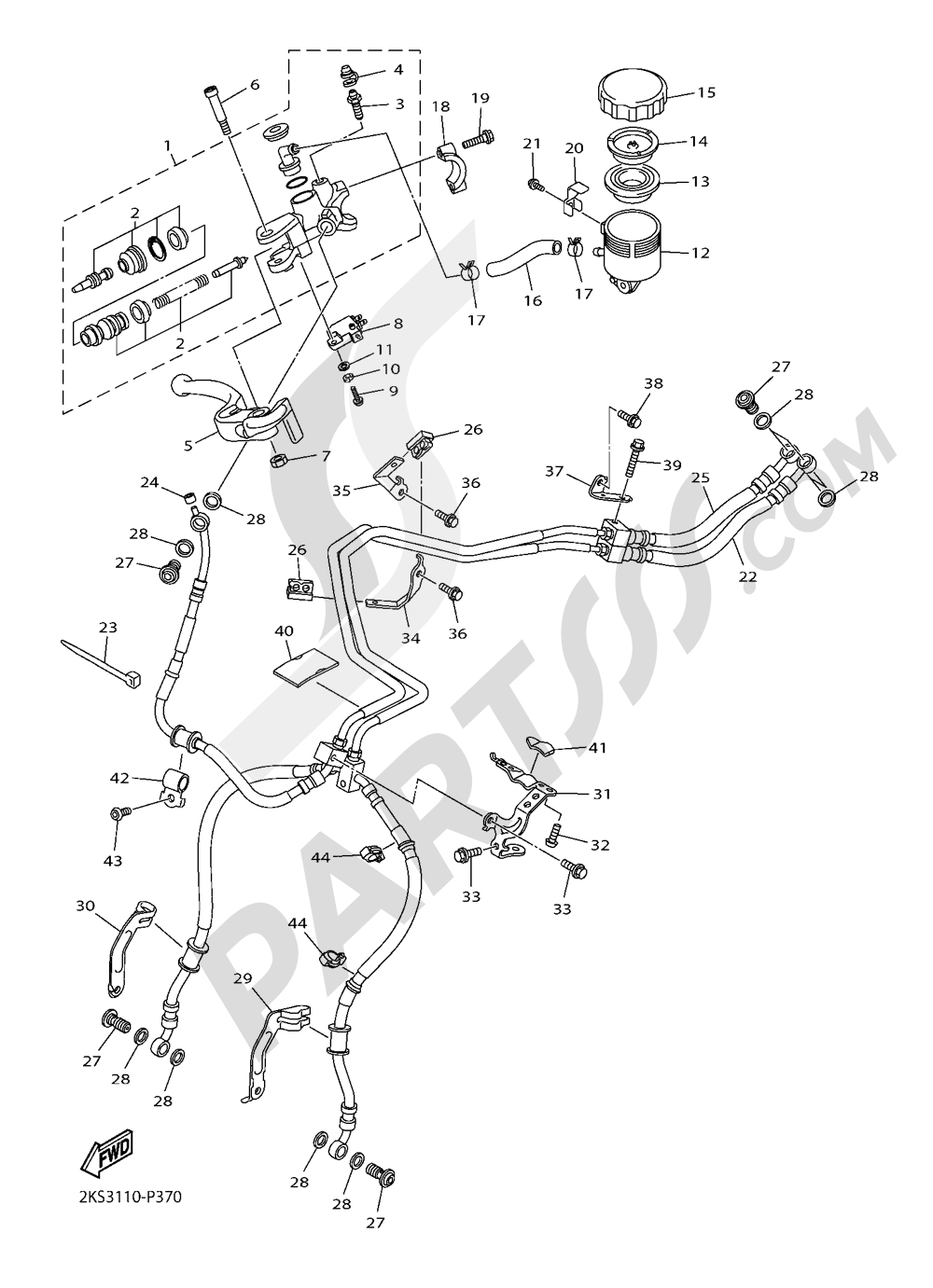 FRONT MASTER CYLYNDER Yamaha YZF-R1M 2016