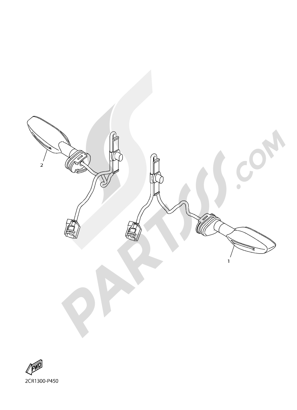 SIGNAL LIGHT Yamaha YZF-R1M 2016