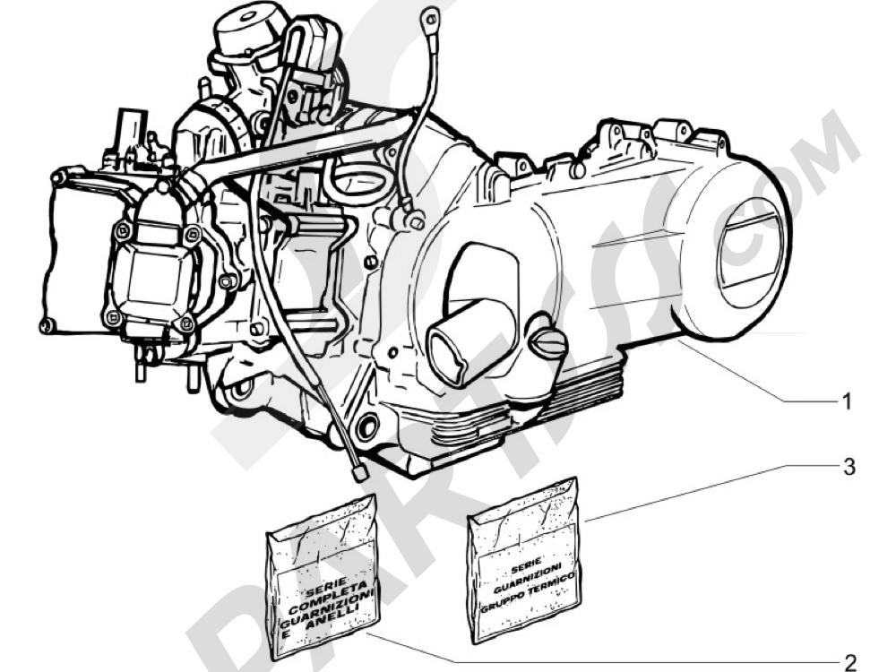 Motor completo Piaggio Beverly 250 ie E3 2006-2008