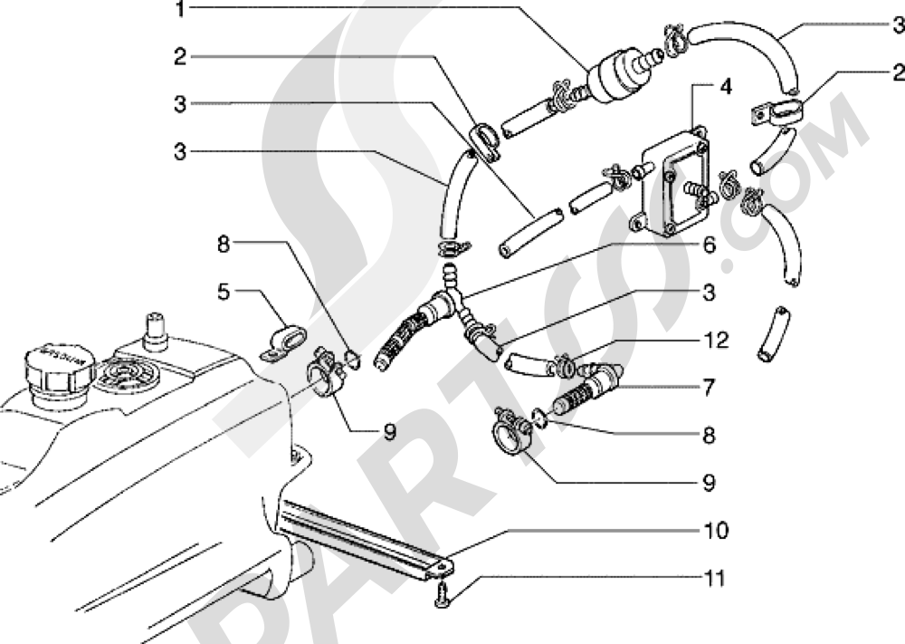 Bomba combustible Piaggio Hexagon 150 1998-2005