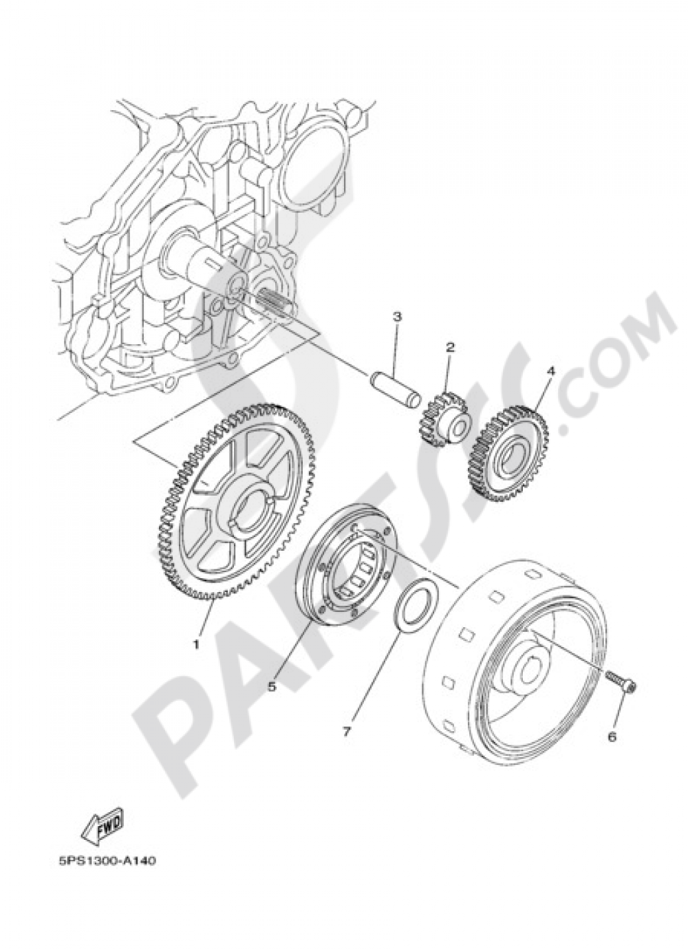 STARTER CLUTCH Yamaha TDM 900 ABS 2006
