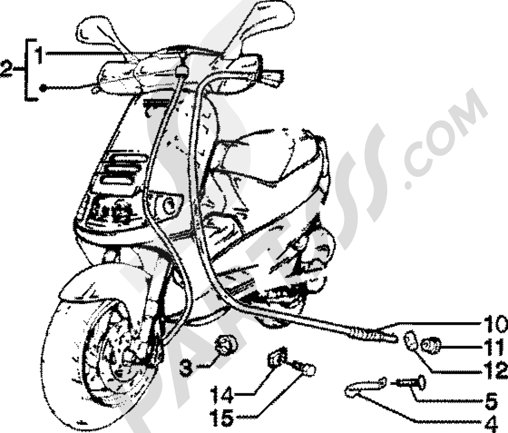 Transmisiones Piaggio Skipper 125 4T 1998-2005