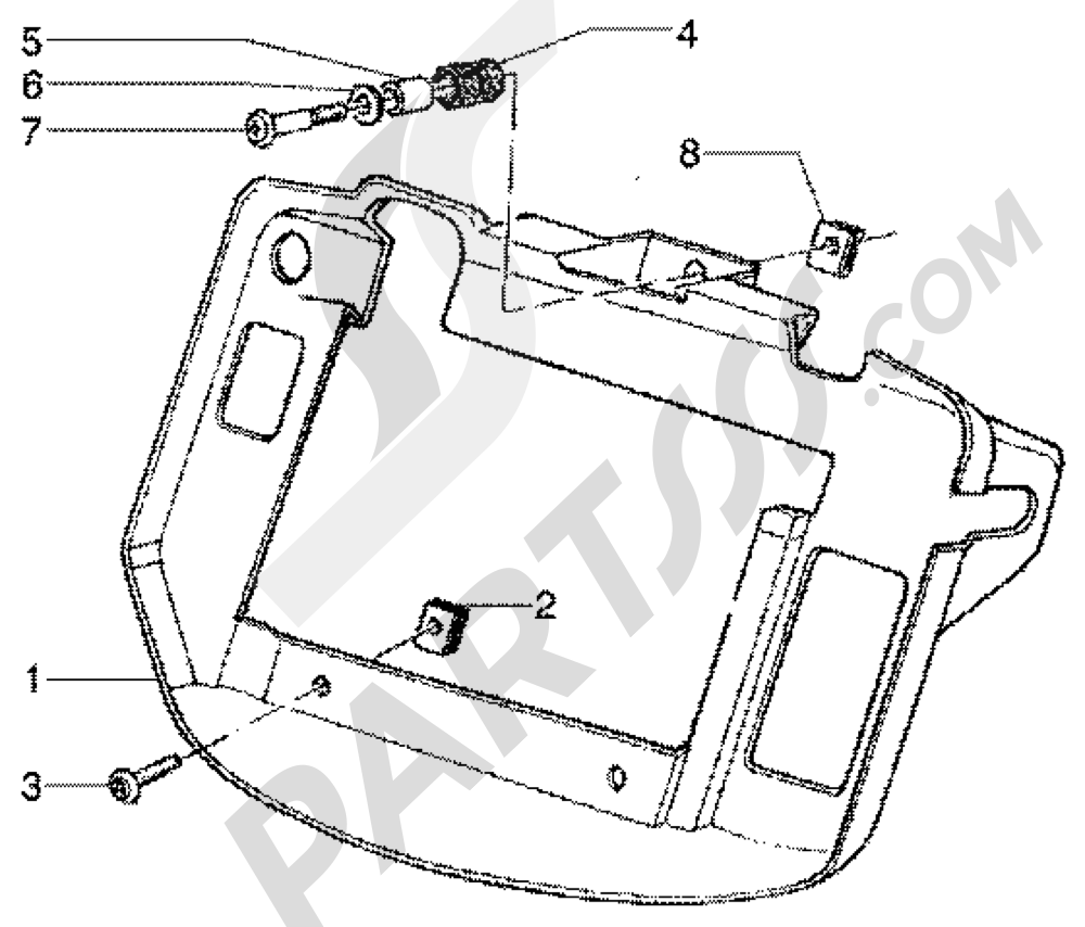 Deflector Piaggio Super Hexagon GTX 125 1998-2005