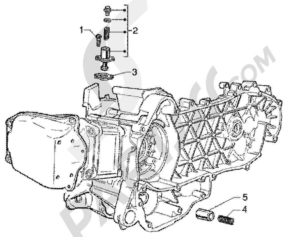 Tensor de cadena-valvula by-pass Piaggio Super Hexagon GTX 180 1998-2005