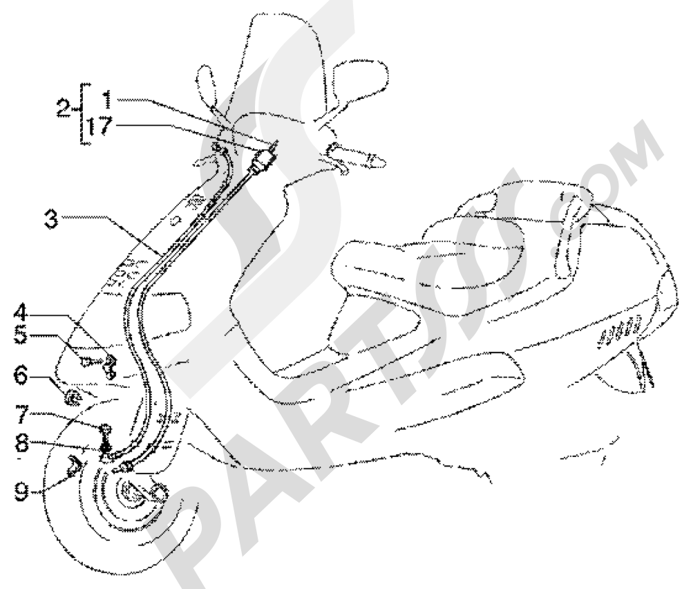 Transmissiones Piaggio Super Hexagon GTX 180 1998-2005