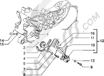 Piaggio Typhoon 50 XR 1998-2005 POMPE A HUILE