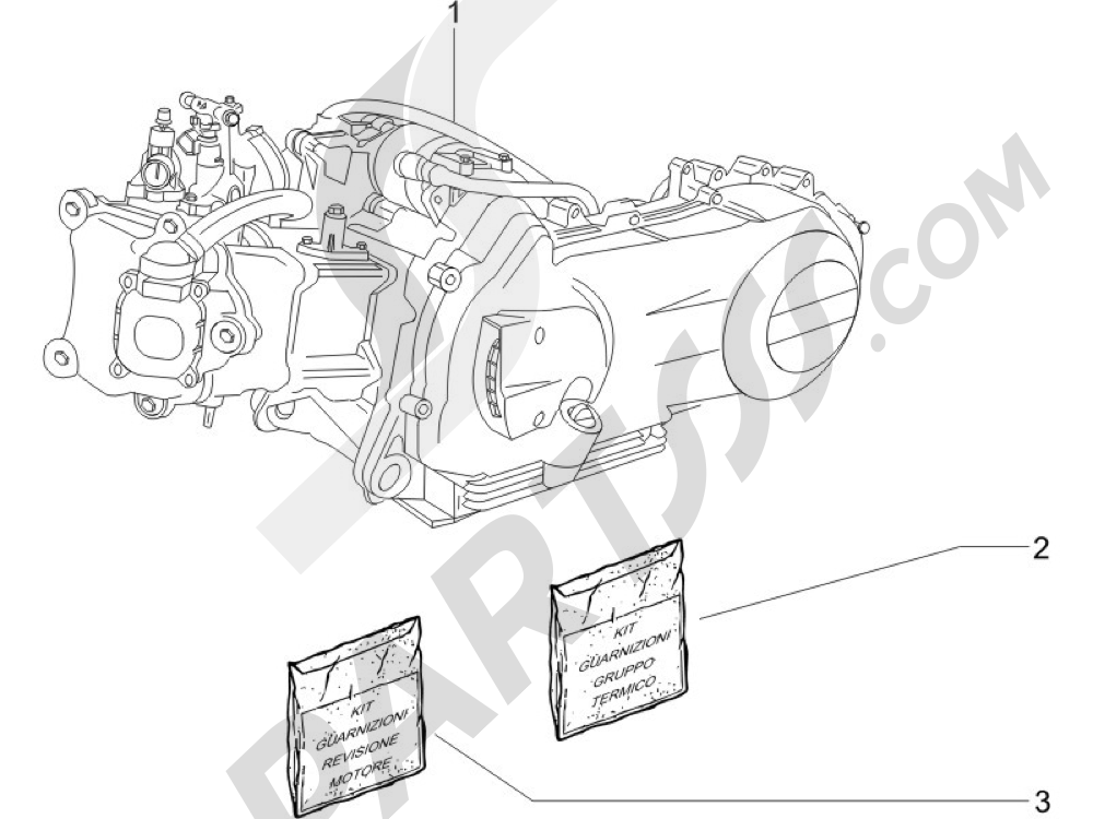 Motor completo Piaggio X8 250 ie (UK) 2005-2008