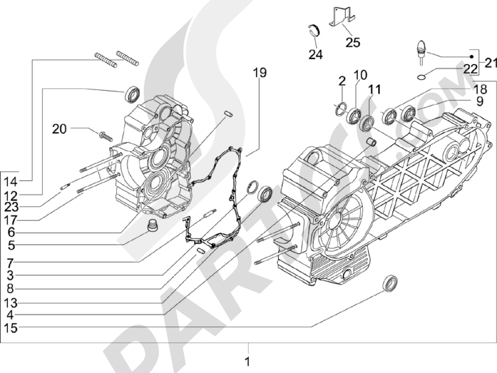 Carter Piaggio X9 500 Evolution 2006-2007