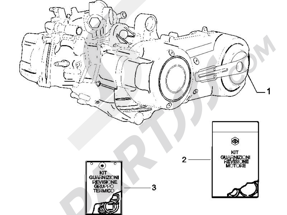 Motor completo Piaggio X9 500 Evolution ABS 2006-2007