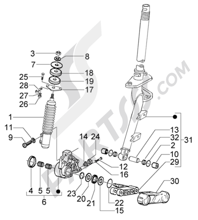 Membrane Carburateur Pour Piaggio GTS125 GTV125 - Référence CM140301 - 2